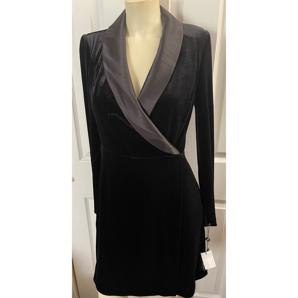 Velour tuxedo dress 4